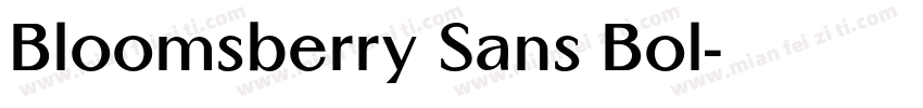 Bloomsberry Sans Bol字体转换